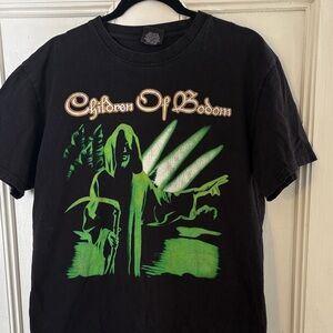 Children of Bodom Black and Green Graphic T-Shirt